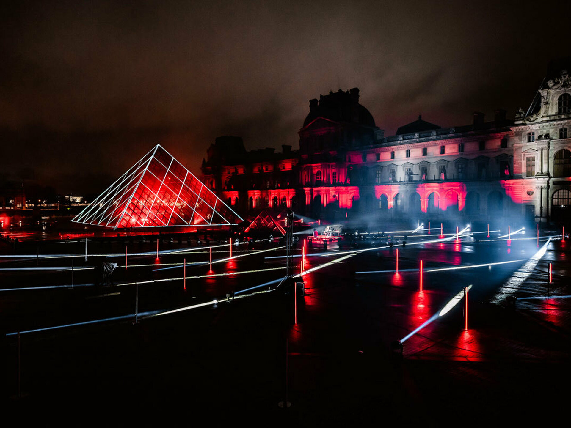 Laserfabrik David Guetta Louvre NYE 02