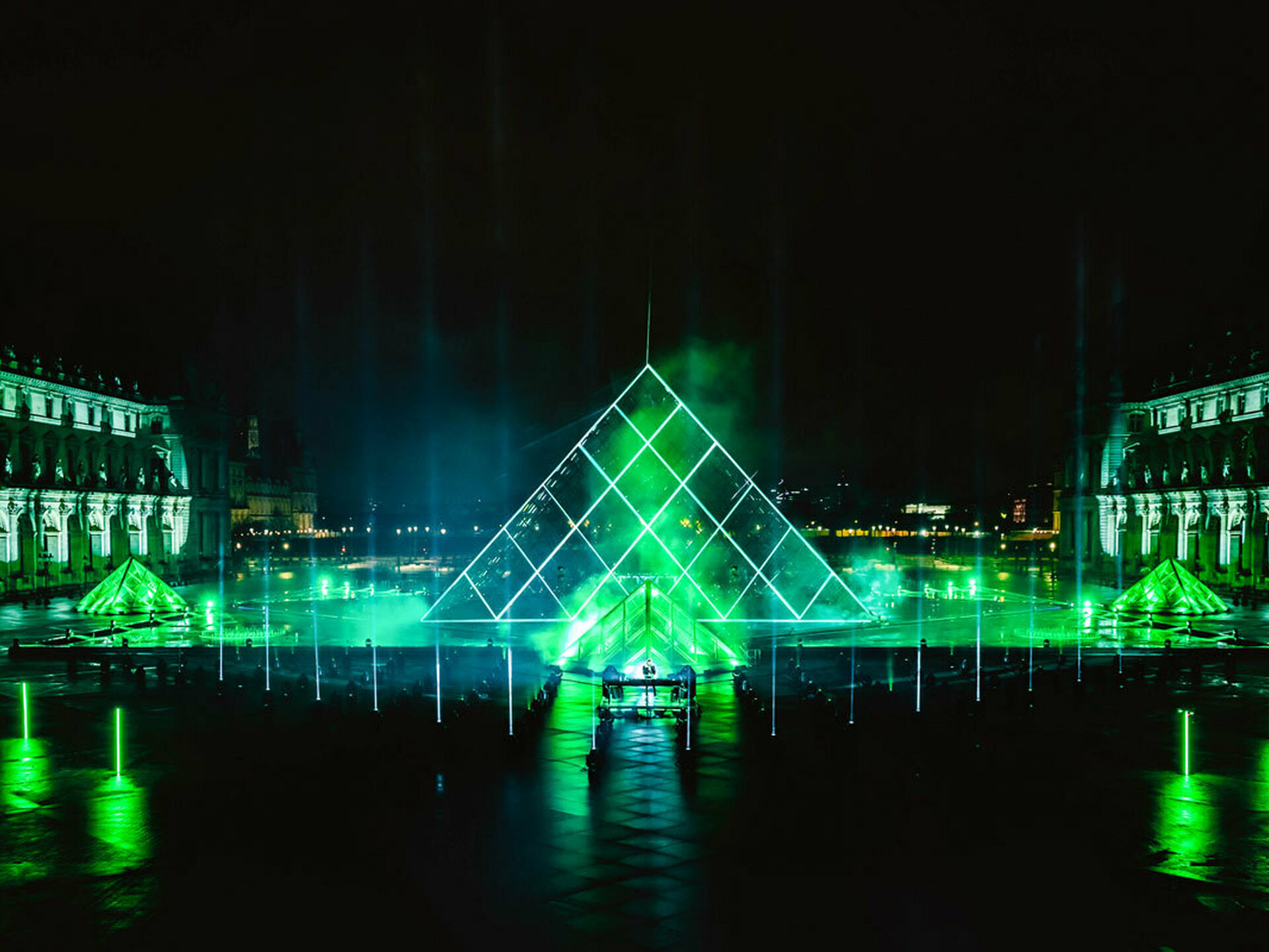 Laserfabrik David Guetta Louvre NYE 03