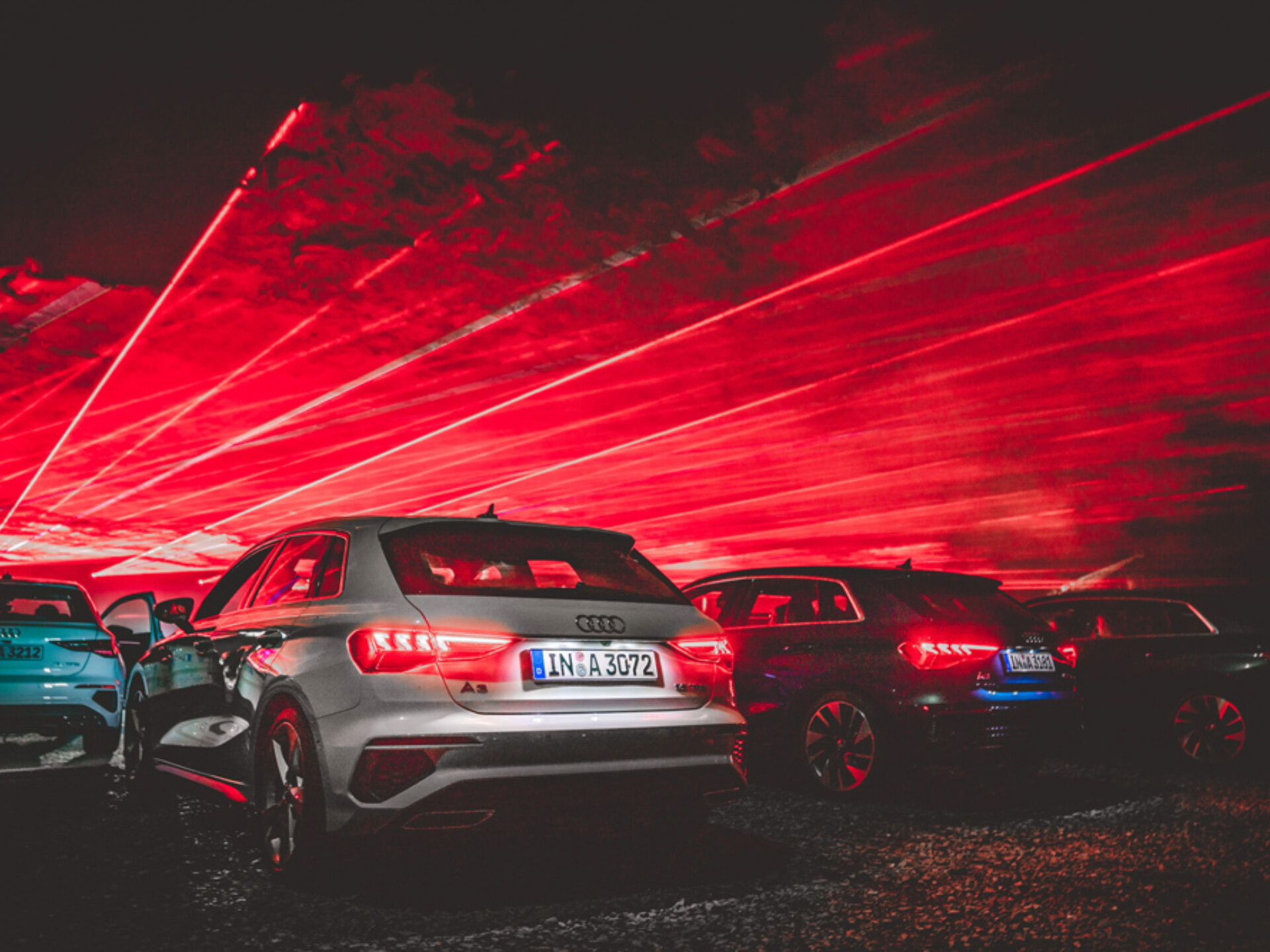 Laserfabrik AUDI A3 Launch Autokino 01