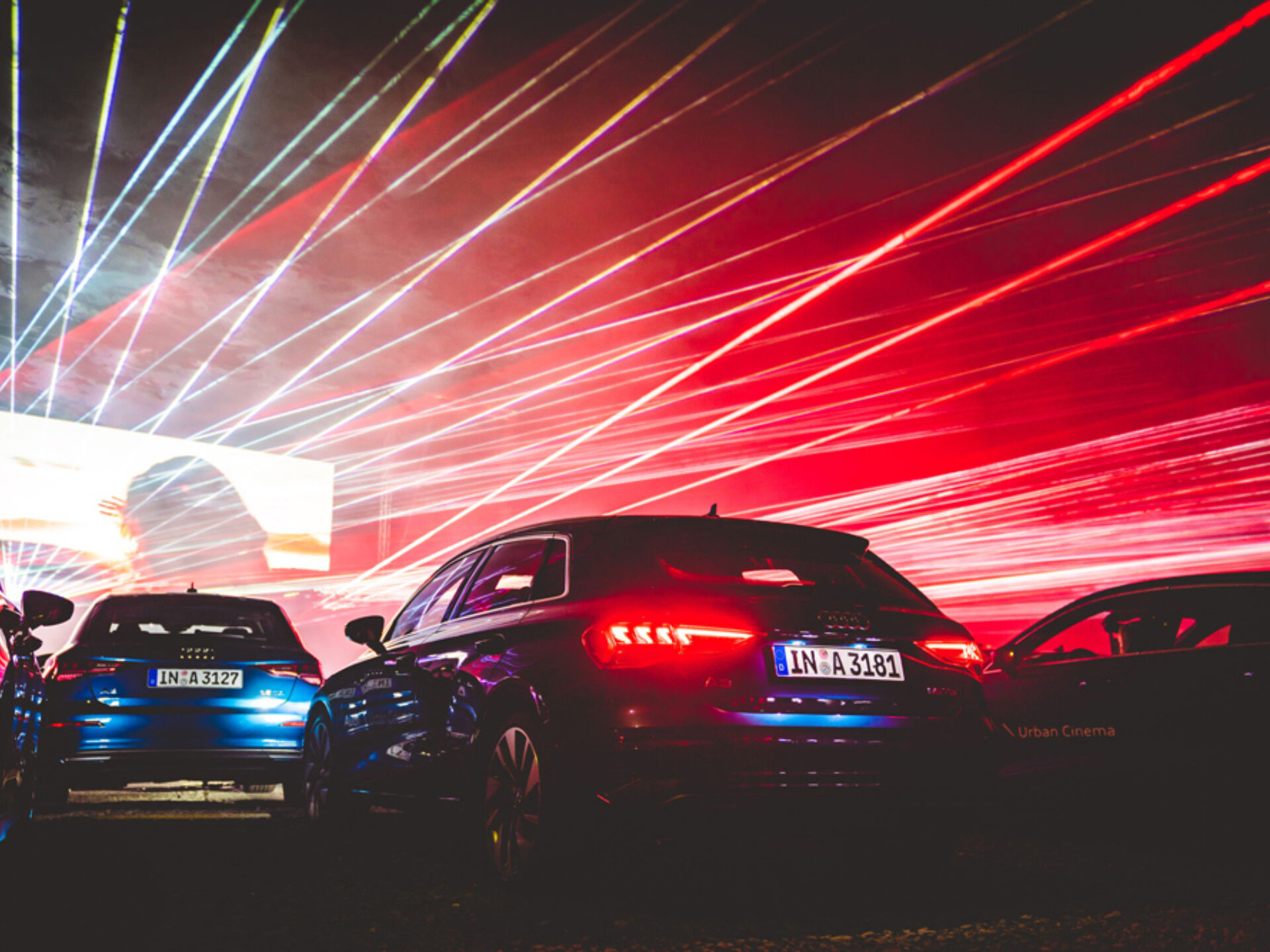 Laserfabrik AUDI A3 Launch Autokino 04