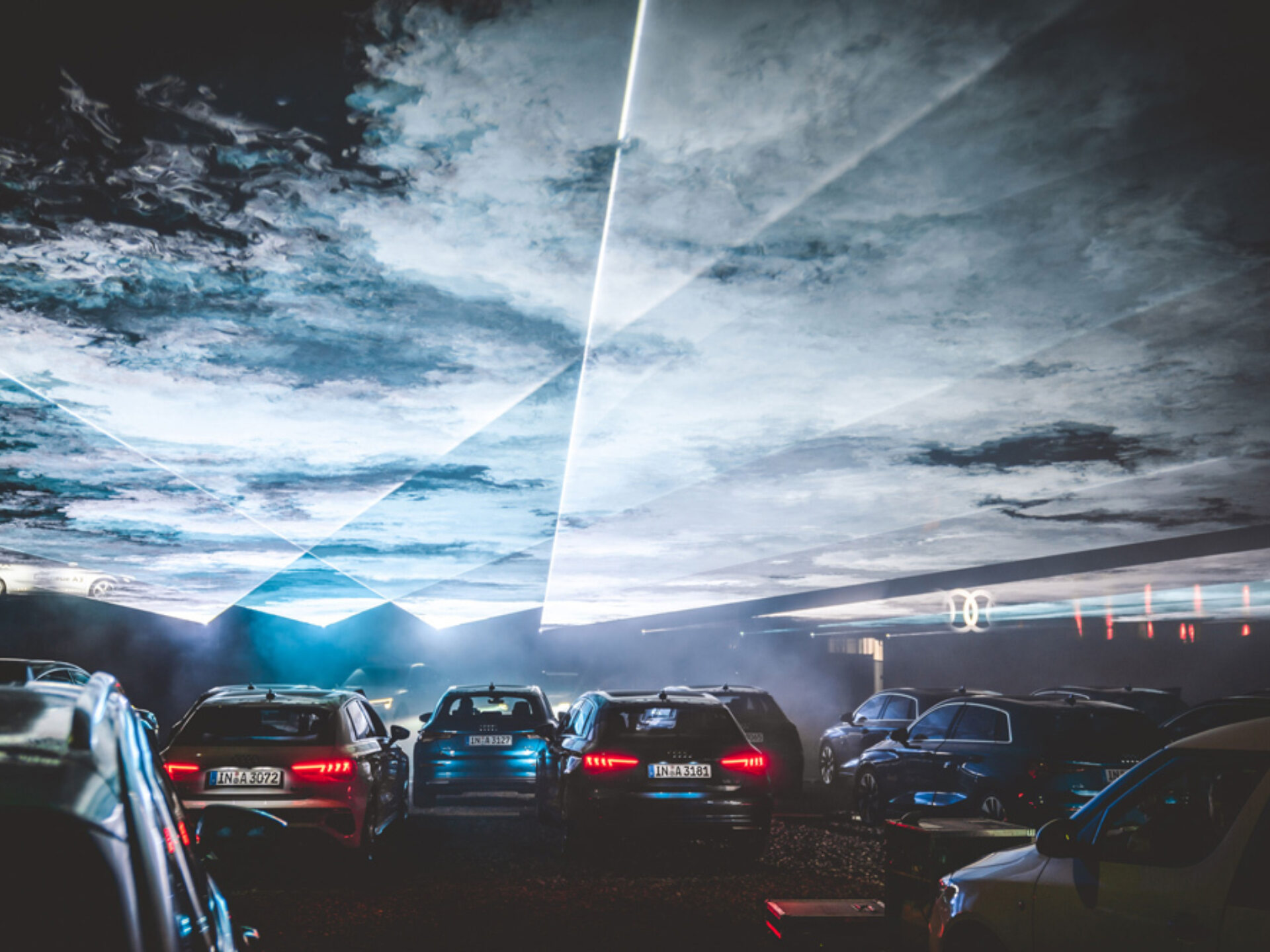 Laserfabrik AUDI A3 Launch Autokino 05