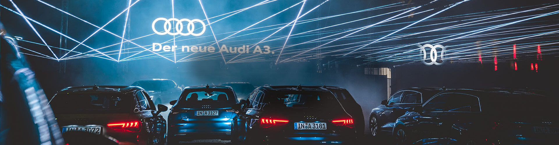 Header laserfabrik AUDI A3 Launch Autokino