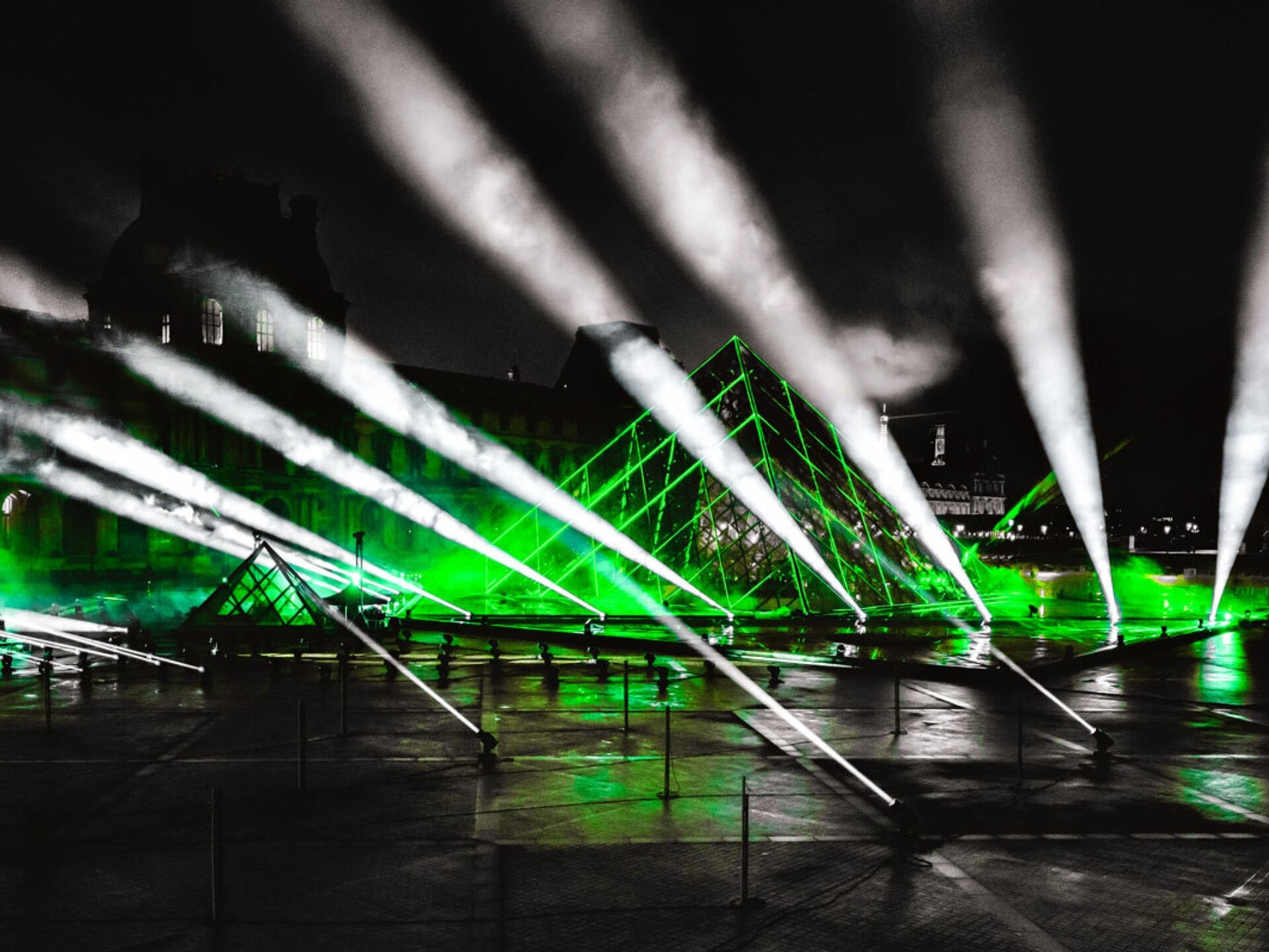 Laserfabrik David Guetta Louvre NYE 05